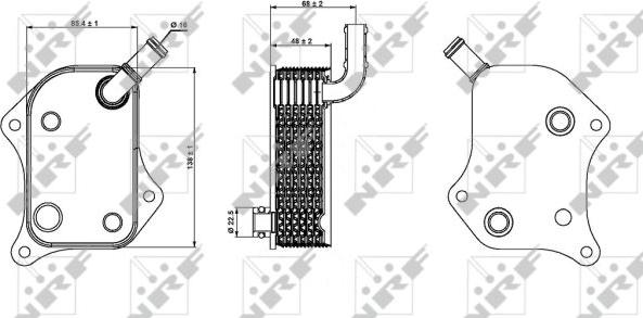 NRF 31237 - Radiator ulei, ulei motor parts5.com