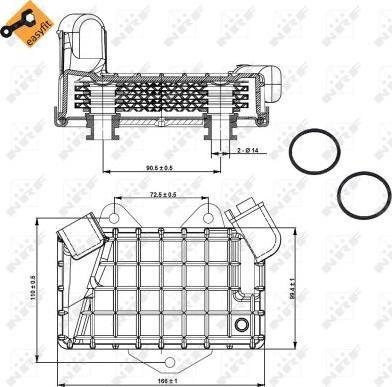 NRF 31274 - Ψυγείο λαδιού, λάδι κινητήρα parts5.com