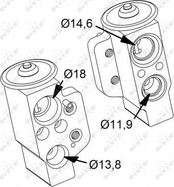 NRF 38417 - Supapa expansiune, clima parts5.com