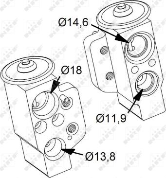 NRF 38417 - Expansion Valve, air conditioning parts5.com