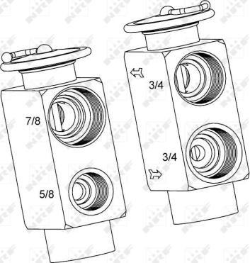 NRF 38392 - Genleşme valfi, klima sistemi parts5.com