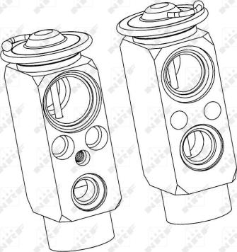 NRF 38401 - Zawór rozprężny, klimatyzacja parts5.com