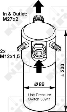 NRF 33064 - Osuszacz, klimatyzacja parts5.com