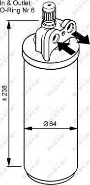 NRF 33086 - Trockner, Klimaanlage parts5.com