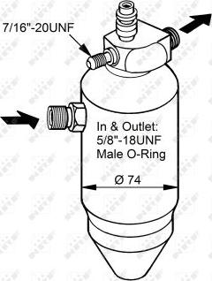 NRF 33077 - Dryer, air conditioning parts5.com