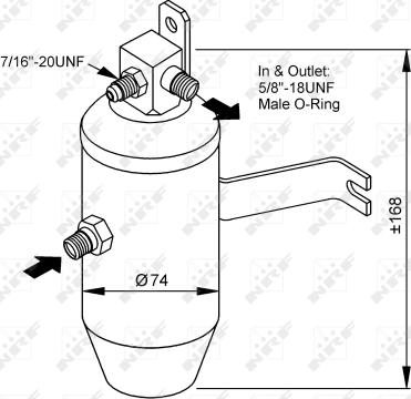 NRF 33145 - Αφυγραντήρας, σύστ. κλιματισμού parts5.com