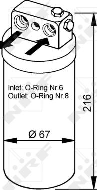 NRF 33104 - Sušač, klima-uređaj parts5.com