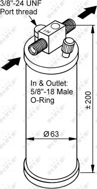 NRF 33116 - Uscator,aer conditionat parts5.com