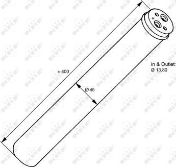 NRF 33118 - Filtro deshidratante, aire acondicionado parts5.com