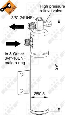 NRF 33366 - Uscator,aer conditionat parts5.com