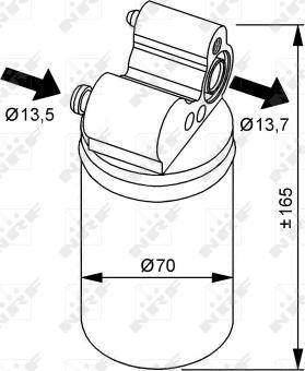 NRF 33313 - Sušač, klima-uređaj parts5.com