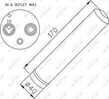 NRF 33285 - Осушитель, кондиционер parts5.com