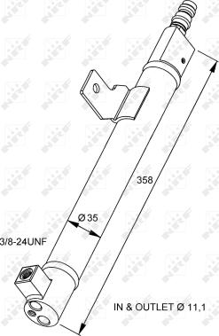 NRF 33281 - Dryer, air conditioning parts5.com