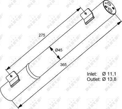 NRF 33282 - Osuszacz, klimatyzacja parts5.com