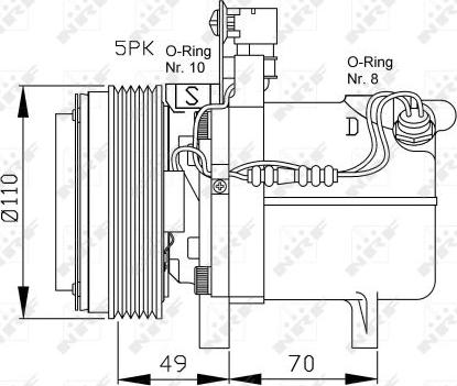 NRF 32490 - Compresor, climatizare parts5.com