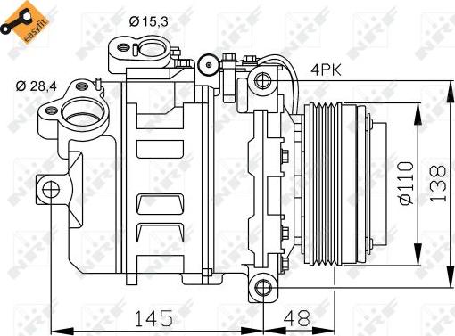 NRF 32465 - Kompresor klimatizácie parts5.com