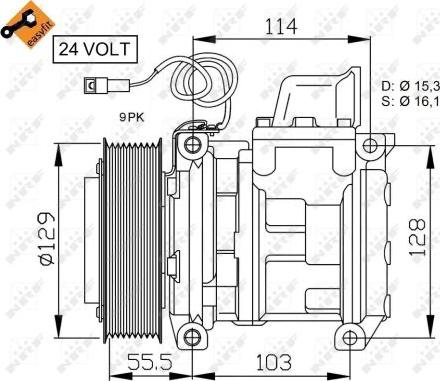 NRF 32567 - Kompresszor, klíma parts5.com