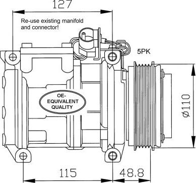 NRF 32048 - Kompresor, klimatyzacja parts5.com