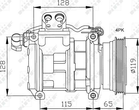 NRF 32122 - Compressor, air conditioning parts5.com