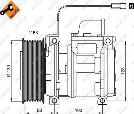 NRF 32829 - Kompresszor, klíma parts5.com