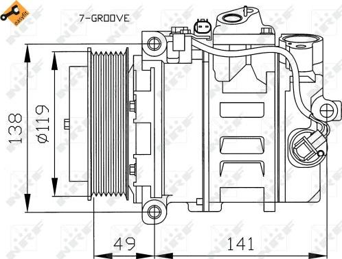 NRF 32215 - Συμπιεστής, συστ. κλιματισμού parts5.com