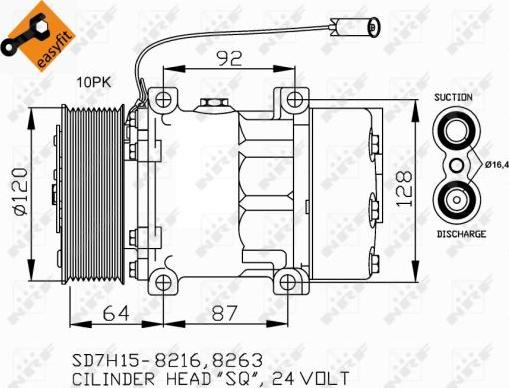 NRF 32709 - Kompresszor, klíma parts5.com