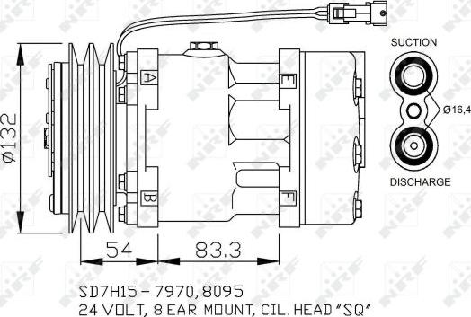 NRF 32730 - Συμπιεστής, συστ. κλιματισμού parts5.com