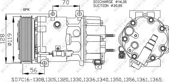 NRF 32772 - Kompresor, klimtatska naprava parts5.com