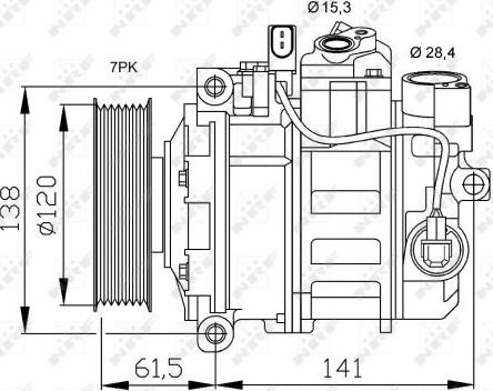 NRF 32777 - Compresor, climatizare parts5.com