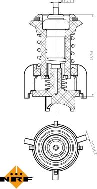 NRF 725095 - Termostato, refrigerante parts5.com