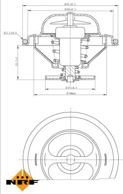 NRF 725096 - Termostat,lichid racire parts5.com