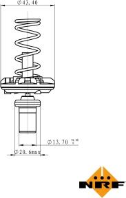 NRF 725049 - Termostat,lichid racire parts5.com