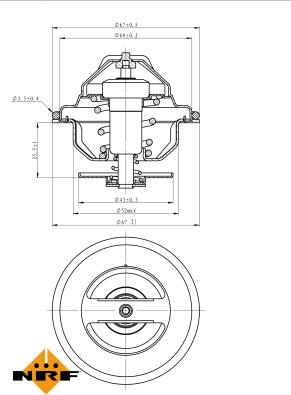 NRF 725047 - Termostat,lichid racire parts5.com