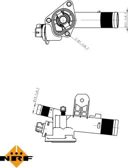 NRF 725056 - Termostaat,Jahutusvedelik parts5.com