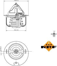 NRF 725057 - Termostat, chladivo parts5.com