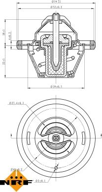 NRF 725065 - Thermostat, coolant parts5.com