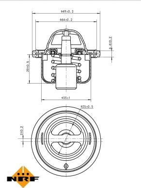 NRF 725061 - Termostato, refrigerante parts5.com