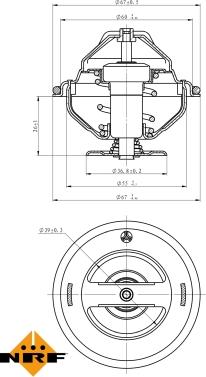 NRF 725063 - Termostat,lichid racire parts5.com