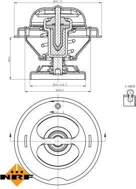 NRF 725062 - Termostat, rashladna tečnost parts5.com