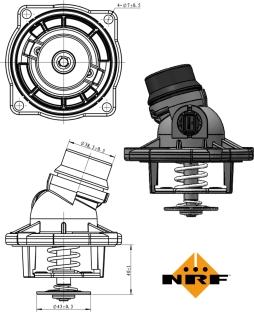 NRF 725002 - Thermostat, coolant parts5.com