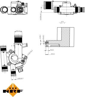 NRF 725011 - Thermostat, coolant parts5.com