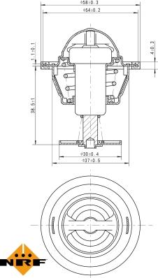 NRF 725083 - Termostat,lichid racire parts5.com