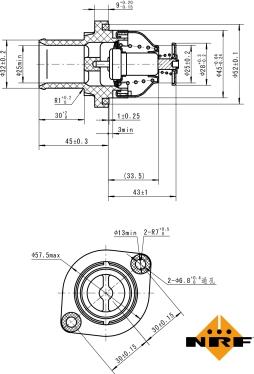 NRF 725035 - Thermostat, coolant parts5.com