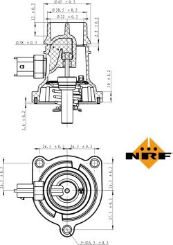 NRF 725024 - Termostat,lichid racire parts5.com