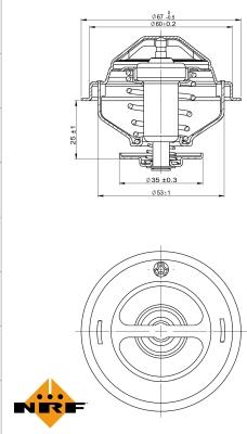 NRF 725075 - Termostat,lichid racire parts5.com