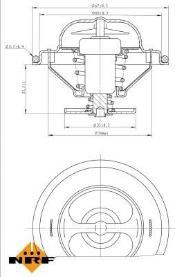 NRF 725071 - Termostat, środek chłodzący parts5.com