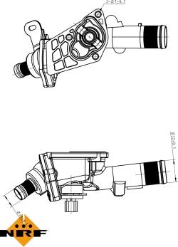 NRF 725078 - Termosztát, hűtőfolyadék parts5.com