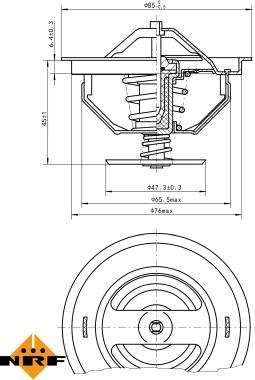 NRF 725198 - Thermostat, coolant parts5.com