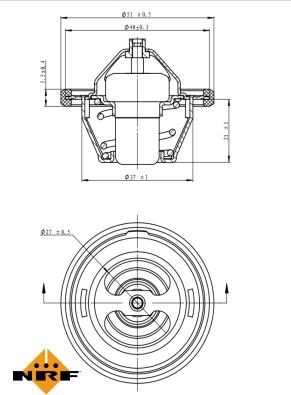 NRF 725149 - Termostat chladenia parts5.com