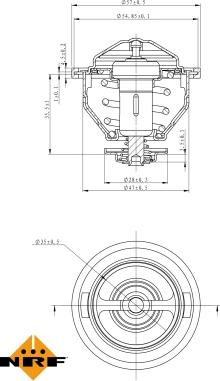 NRF 725140 - Θερμοστάτης, ψυκτικό υγρό parts5.com